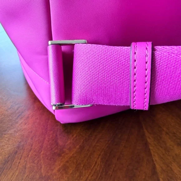 Kate Spade New York Ella Large Puffy Hot Pink Backback - Picture 7 of 11